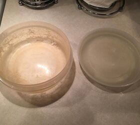 how to clean stained plastic containers and tupperware