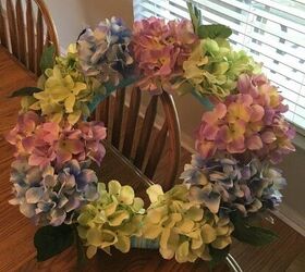 diy spring hydrangea wreath
