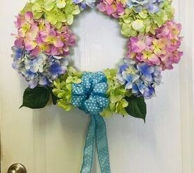 diy spring hydrangea wreath