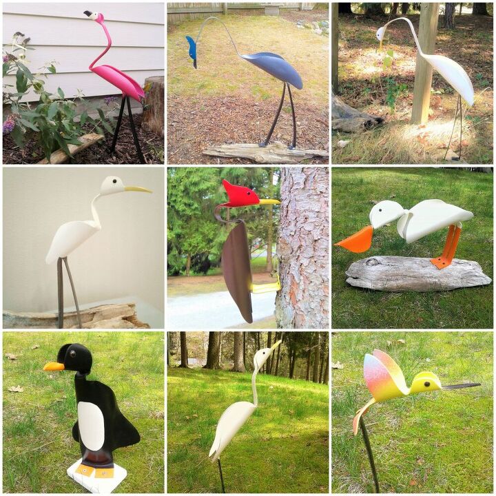 anime se para a primavera com estas 15 criaes de animais, P ssaros de tubo de PVC DIY Flamingo beija flor gar a pica pau e muito mais