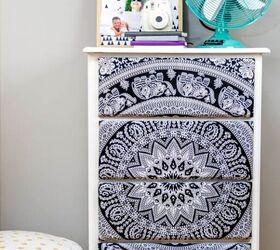 s 15 decor items you can transform by decoupaging, This Boho tapestry dresser