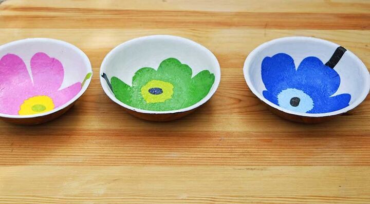 s 15 decor items you can transform by decoupaging, These colorful Marimekko wooden bowls