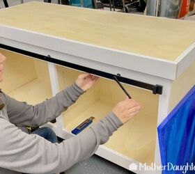 how to make a tv stand with hidden cord storage