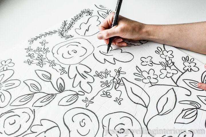 13 maneiras pelas quais as pessoas deixaram suas casas mais bonitas com canetinhas, DIY Faux Wallpaper Com um Sharpie