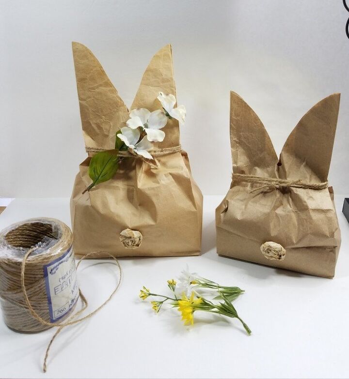 20 ideas de decoracin de conejos increblemente bonitas, C mo hacer bolsas de regalo para conejos de Pascua