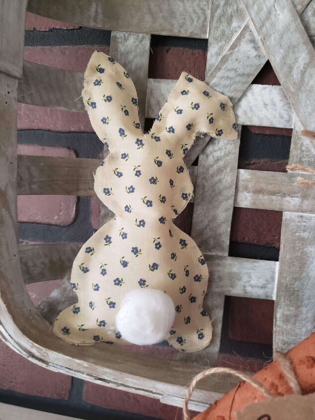20 ideas de decoracin de conejos increblemente bonitas, Conejo de tela sin coser