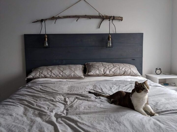 16 maneras de convertir tu dormitorio en un refugio acogedor, Iluminaci n del dormitorio de la rama del rbol