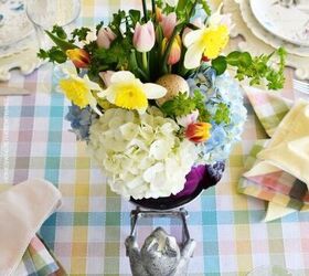 diy blooming cabbage arrangement for spring or easter
