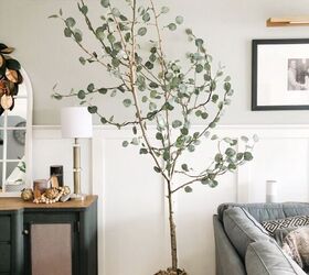 DIY Faux Eucalyptus Tree