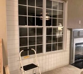 shiplap wall makeover