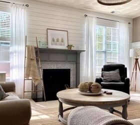 shiplap wall makeover