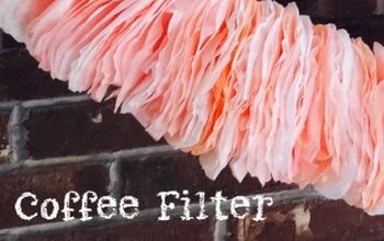Guirnalda de filtros de café rosa