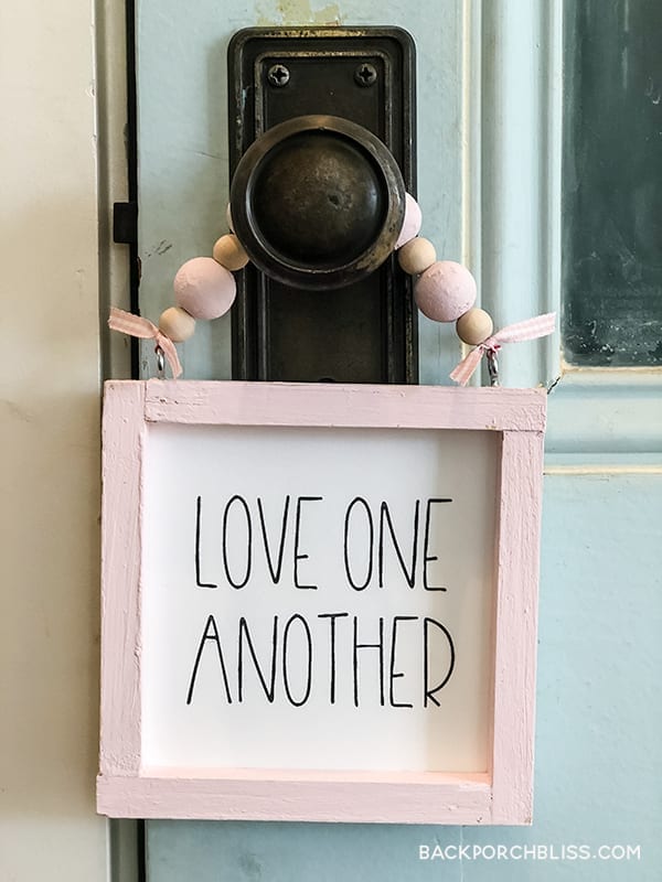 comparte el amor con este adorable mini cartel diy