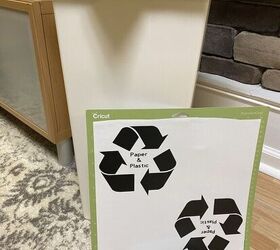 Cómo hacer bonito un cubo de basura con etiquetas asequibles