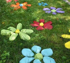 how to diy painted rock flowers garden