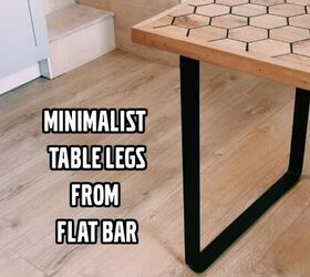 minimalist table legs from flat bar