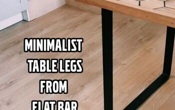 Patas de mesa minimalistas de barra plana