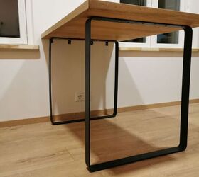 minimalist table legs from flat bar