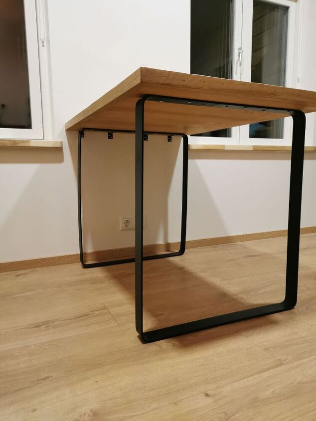 pernas de mesa de barra plana minimalista