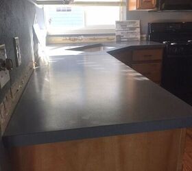 q i had my out dates countertops removed and concrete countertops i