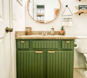 s 12 ways to upgrade your bathroom vanity without replacing it, Update it with a fun slatted treatment
