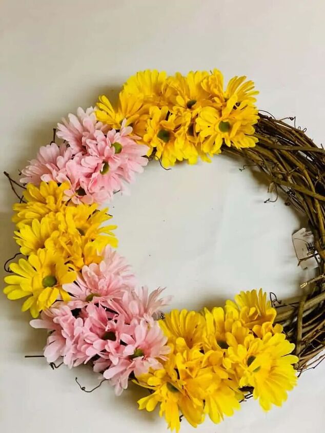 how to make a spring easter wreath