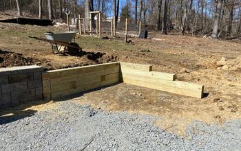 DIY Retaining Wall - Railroad Ties