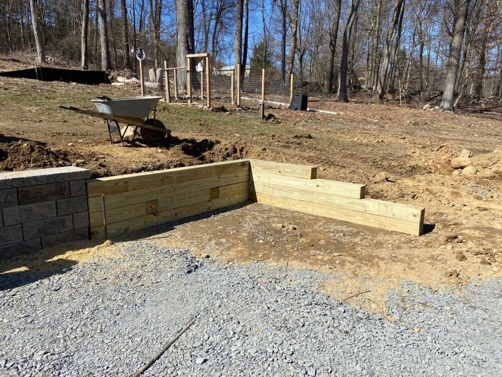 DIY Retaining Wall - Railroad Ties | Hometalk