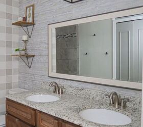 Installing Rustix Wood Wall Boards to Our Master Bathroom