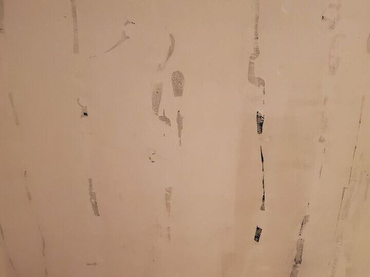 q how to remove excess dried wallpaper paste