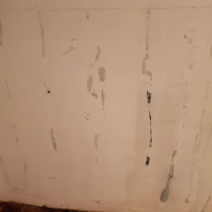 q how to remove excess dried wallpaper paste