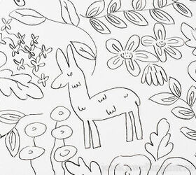 s 13 times coloring on walls was actually good thing, Make over a room with hand drawn floral walls