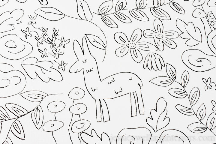 s 13 times coloring on walls was actually good thing, Make over a room with hand drawn floral walls
