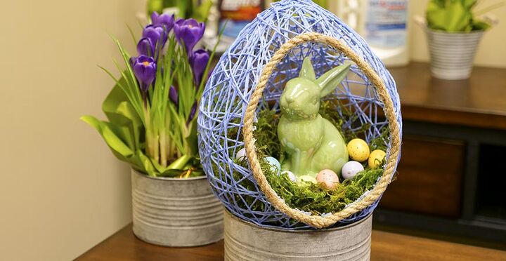10 ideas de decoracin para la mesa de pascua que impresionarn a tu familia y amigos, Cesta de Pascua de globos