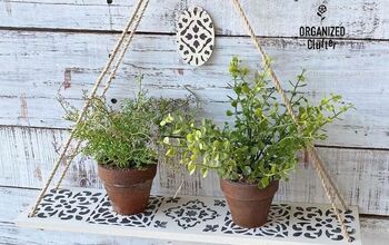 Upcycling A Dollar Tree Hanging Shelf