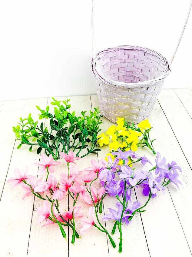 cestas de flores de pascua fciles de la tienda del dlar 2 ideas