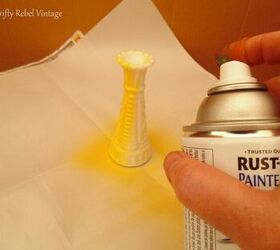 how to spray paint glass vases quick easy