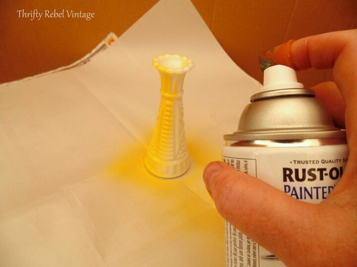 cmo pintar jarrones de cristal con spray de forma rpida y sencilla
