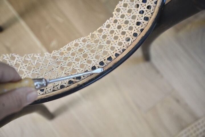 repairing a cane chair seat