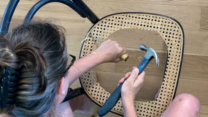 repairing a cane chair seat