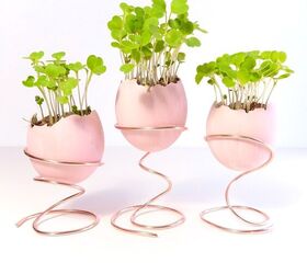 s 12 reasons to save your eggshells this week, Assemble gorgeous microgreen planters