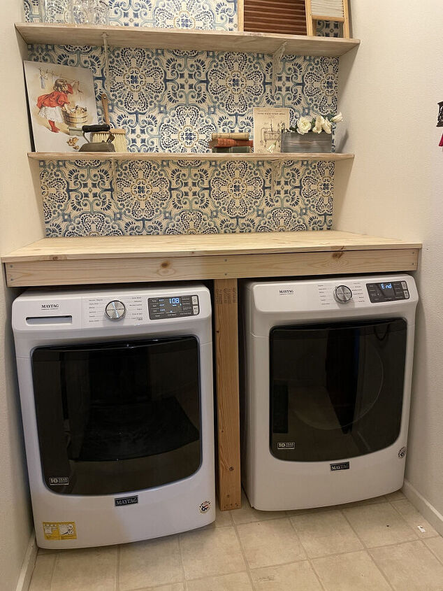 quick and easy diy laundry counter