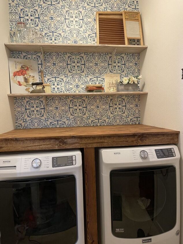 quick and easy diy laundry counter