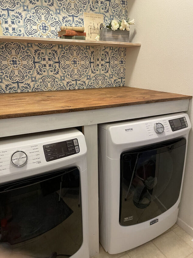 quick and easy diy laundry counter