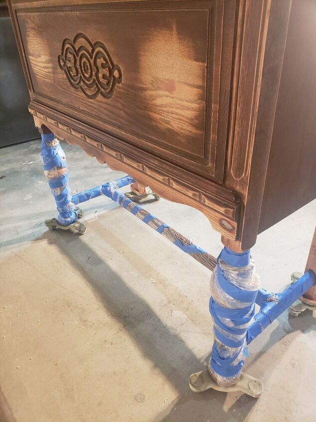 antique cabinet transformation