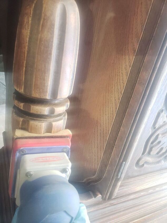 antique cabinet transformation