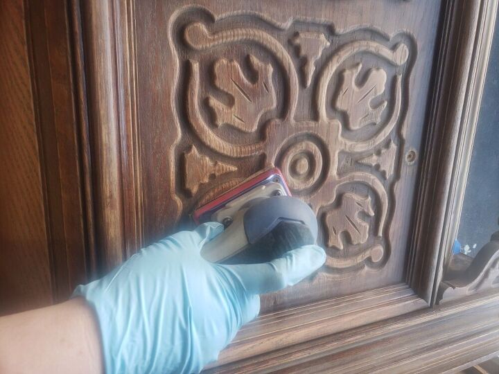 antique cabinet transformation