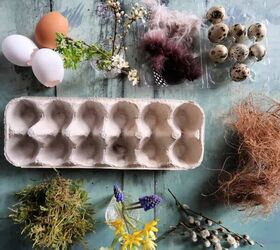 how to make an easy egg box table decoration