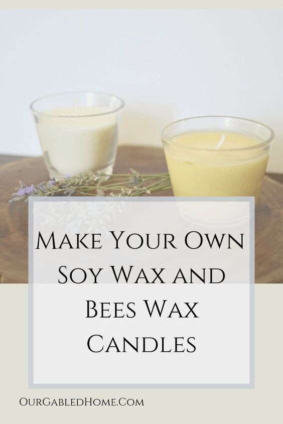 haz tus propias velas de cera de soja y cera de abejas