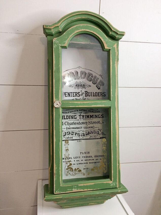 wait until you see this antiquey clock cabinet
